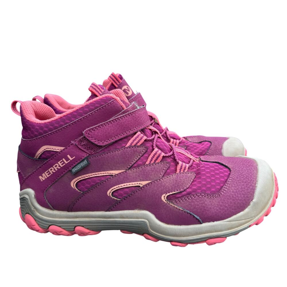 Merrell Chameleon Hiking Boot Unisex Big Kid Womens 6.5 Pink Waterproof MK159720